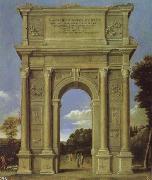 Domenico Ghirlandaio Triumphal Arch painting